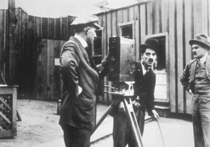 Chalie Chaplin en el set de su primera grabación. 1941 (Getty Images)