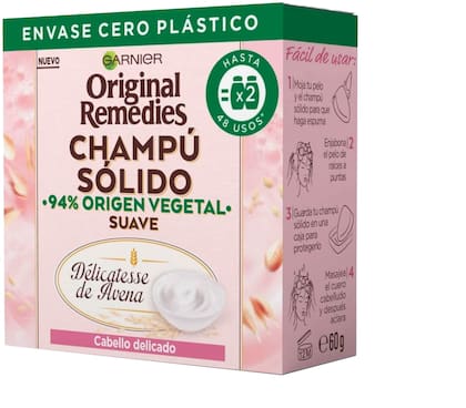 Champú sólido (garnier).