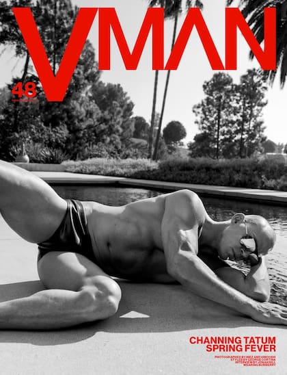 Channing Tatum en la portada de Vman