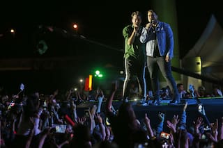 Chano cantó en Mar del Plata con su hermano Bambi como invitado