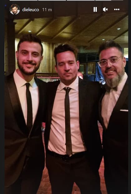 Chano, junto a Diego Leuco y Rolando Barbano