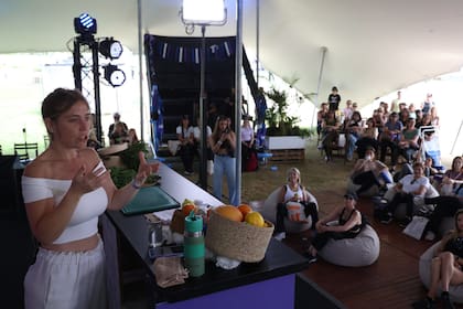 Chantal Abad explicó sus talleres
