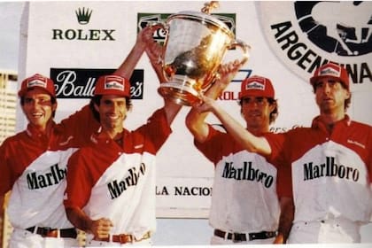 Chapaleufú campeón con los cuatro hermanos Heguy: Bautista, Gonzalo, Horacito y Marcos