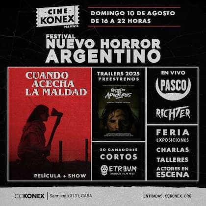 Charlas y proyecciones imperdibles en el Konex