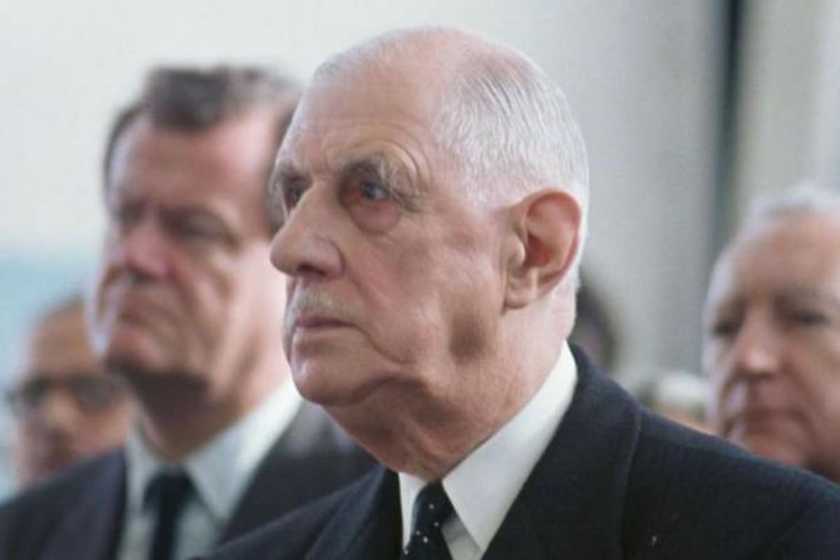 Charles de Gaulle, líder de la resistencia francesa durante la II Guerra Mundial, fue presidente de Francia entre 1959 y 1969.