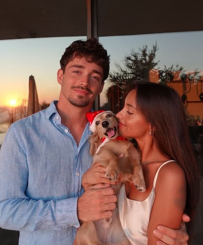 Charles Leclerc y Alexandra Saint Mleux hicieron pública su relación en 2023
