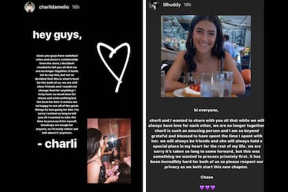 Charli D´Amelio y el fin de una historia de amor, que consiguió muchos fans