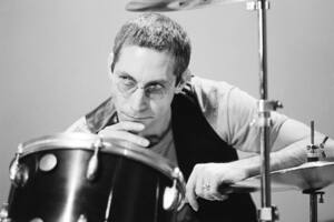 Charlie Watts durante un ensayo en Nueva York en 1978