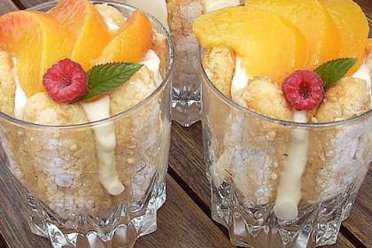 Charlotte de durazno individual.