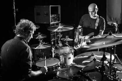 Charly Alberti y Zeta Bosio, en un ensayo para el espectáculo Gracias totales