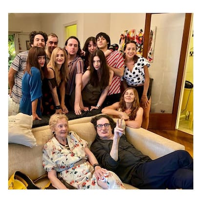 Charly García, con la familia Cerati en la Nochebuena de 2020