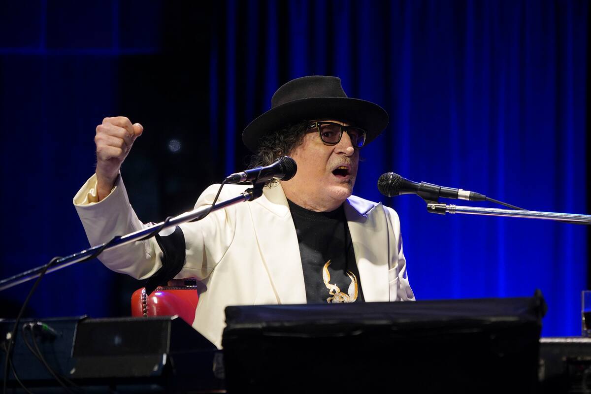 Charly García el 23 de octubre de 2021, en el CCK, en el que es hasta aquí el último concierto que ofreció para su público