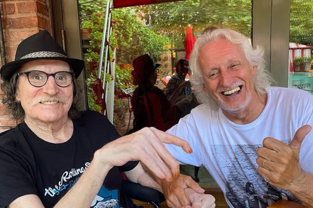 Charly García y Nito Mestre volvieron a reunirse a casi 50 años de la despedida de Sui Generis (Foto: Instagram @nitomestre)