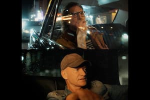 Charly García y Sting, en el video de "In The City", el tema que grabaron juntos