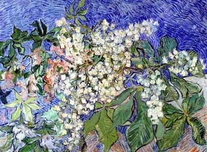 "Chataignier en fleurs roses et blanches", de Van Gogh es una de las joyas de la colección de Nelly Arrieta de Blaquier que ya salió del país en 2019