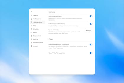 ChatGPT amplió el alcance de la memoria de su IA para que recuerde lo que se charló en conversaciones pasadas y use esa información como contexto en nuevos chats