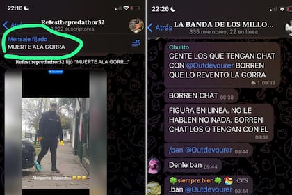 Chats entre estafadores después de la detención de un vaciador de cuentas