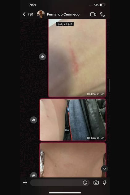 Chats entre Nadia Beller y Fernando Cerimedo