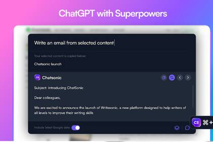 ChatSonic es considerada la que iguala características con el ChatGPT (Captura pantalla)
