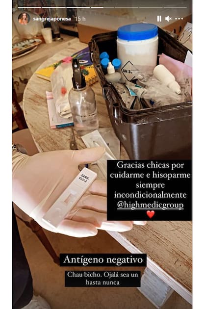 "Chau bicho": La China Suárez anunció que está libre de Covid-19, después de cursar la enfermedad con mucho dolor corporal