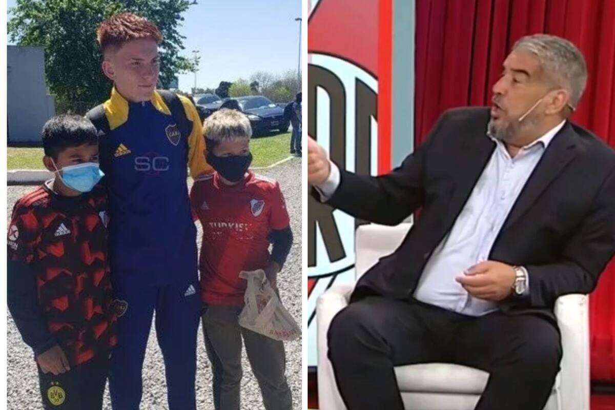 Chavo Fucks se molestó por una imagen de Valentín Barco con dos niños hinchas de River tras el partido de la Reserva