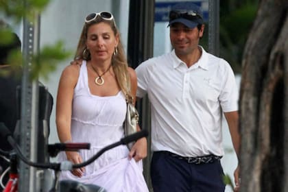 Chayanne y Marilisa Maronese en las pocas ocasiones en que fueron fotografiados juntos, en 2018