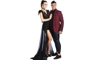 Chechu Bonelli y su bailarín, Facundo Insúa, para la pista de Marcelo Tinelli