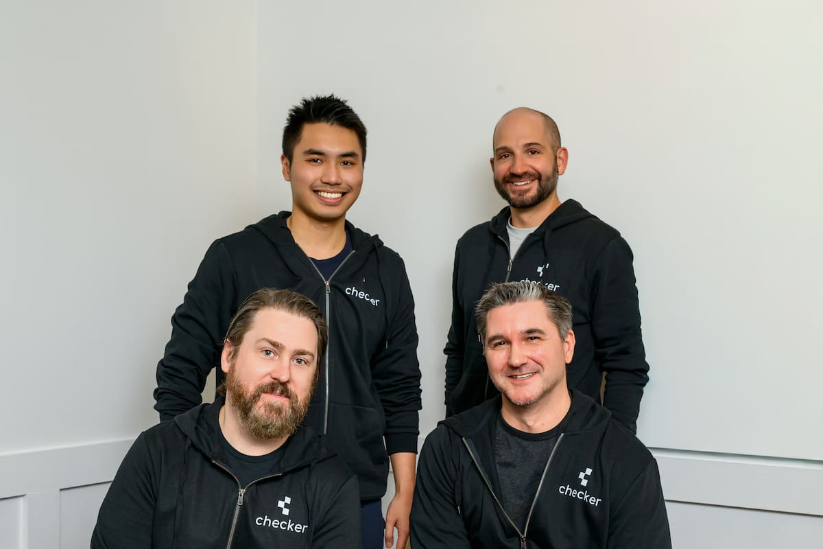 Checker fue fundada por Jack Chong (CEO), Mike Zaczyk (CCO), Justin McMahan (COO) y Nathan Crocker (CTO)