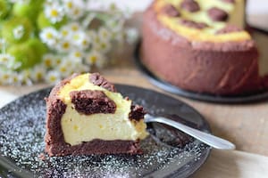 Cheesecake con mantequilla de maní