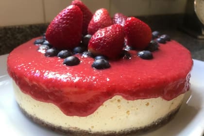 Cheesecake sin azúcar apta para diabéticos y para celíacos