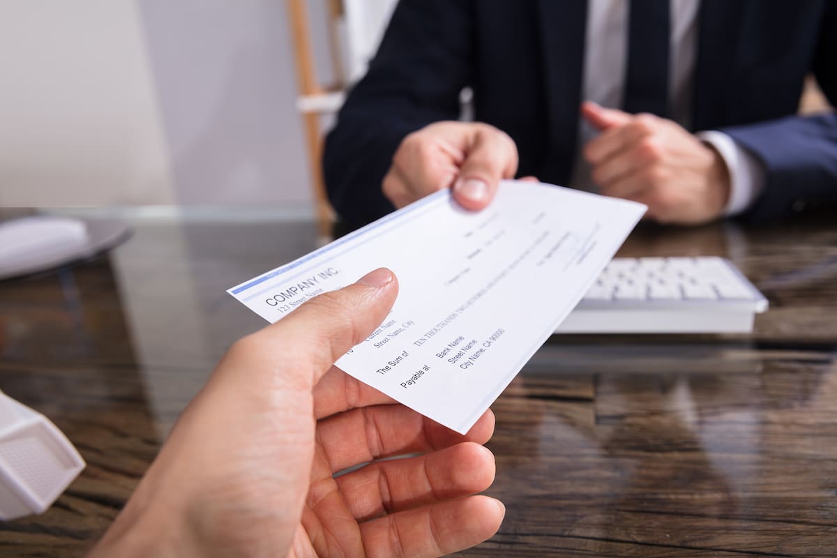 Cheques.