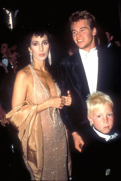 Cher, son Elijah Blue Allman y Val Kilmer