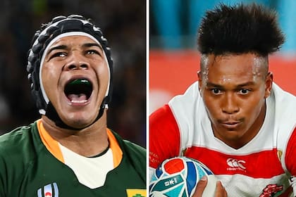 Cheslin Kolbe, pequeño y escurridizo wing de Sudáfrica, estará cara a cara con el japonés Kotaro Matsushima, uno de los trymen del Mundial.