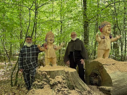 Chiachio & Giannone con su obra "Guardianes de los deseos" en Suecia