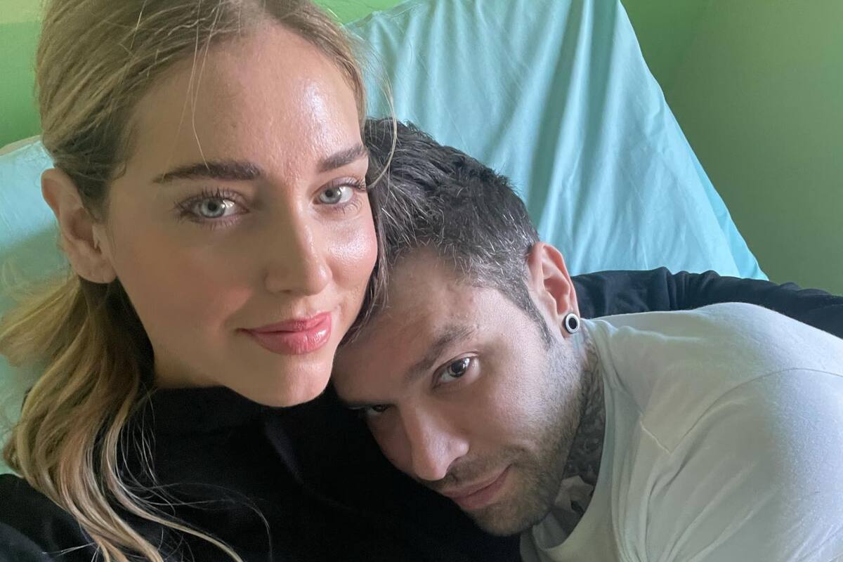 Chiara Ferragni acompañó en el sanatorio a su marido Fedez el día de la cirugía