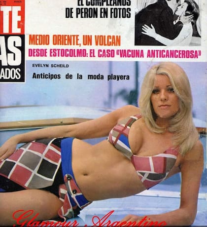 Chica de revista: Evelyn Scheidl siempre fue buscada para las primeras planas
