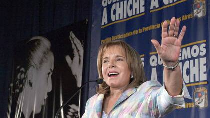 Chiche Duhalde durante su campaña de 2005