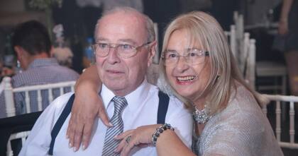 "Chichita" y Carlos, su tercer esposo.
