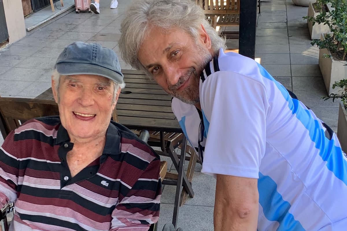 Chico Novarro junto a su hijo Pablo Novak