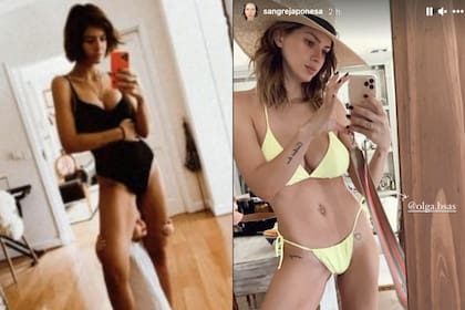 En primer lugar, la actriz lució un traje de baño enterizo de color negro. Y más tarde, compartió otra foto dónde se la puede ver con una bikini amarilla y un sombrero de playa