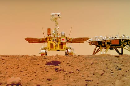 China encuentra rocas sedimentarias en Marte