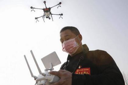China está usando drones para detectar si alguien tiene fiebre