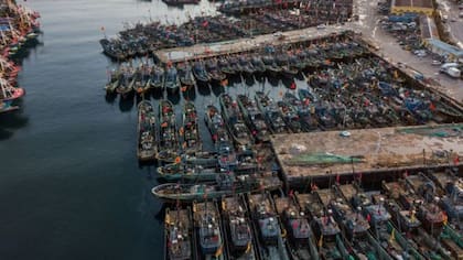 China tiene miles de barcos pesqueros