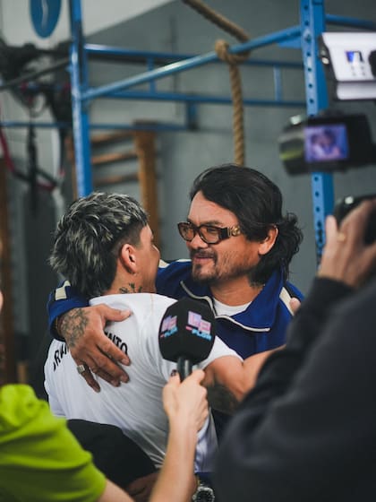 Chino Maidana junto a Brian Sarmiento (Foto: Instagram/@bbriansarmiento)