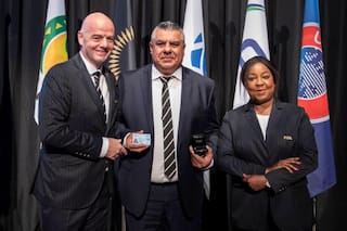 Claudio Tapia debutó en la FIFA: qué le dijo Infantino sobre la AFA