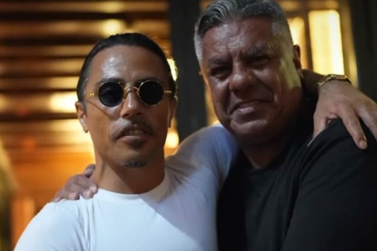 Chiqui Tapia junto a Saelt-bae