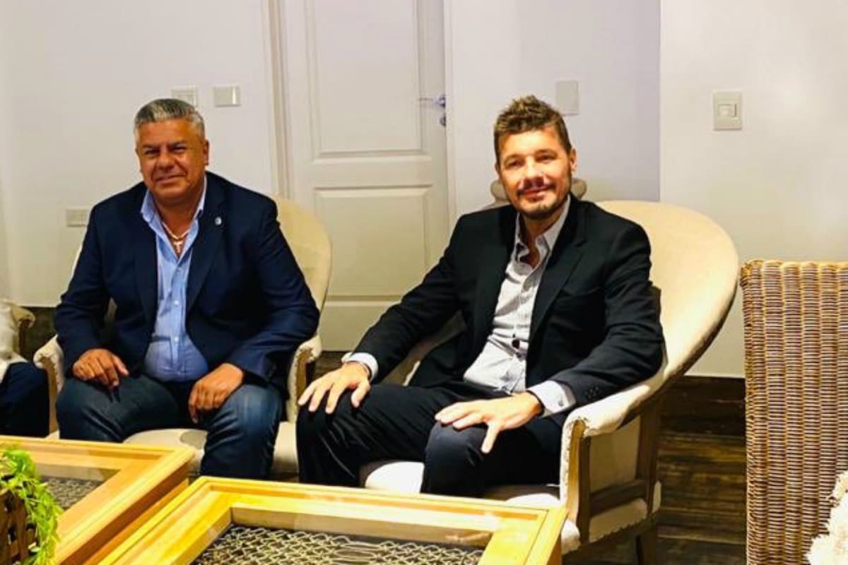 Chiqui Tapia y Marcelo Tinelli