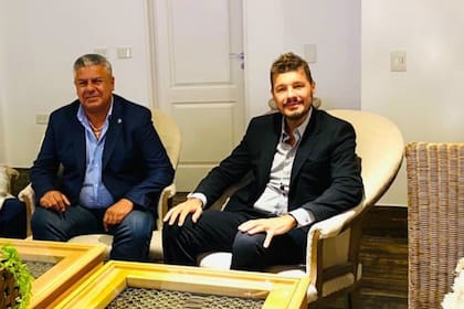 Chiqui Tapia y Marcelo Tinelli