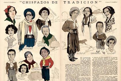 “Chispazos de tradición”, en una nota de Caras y Caretas