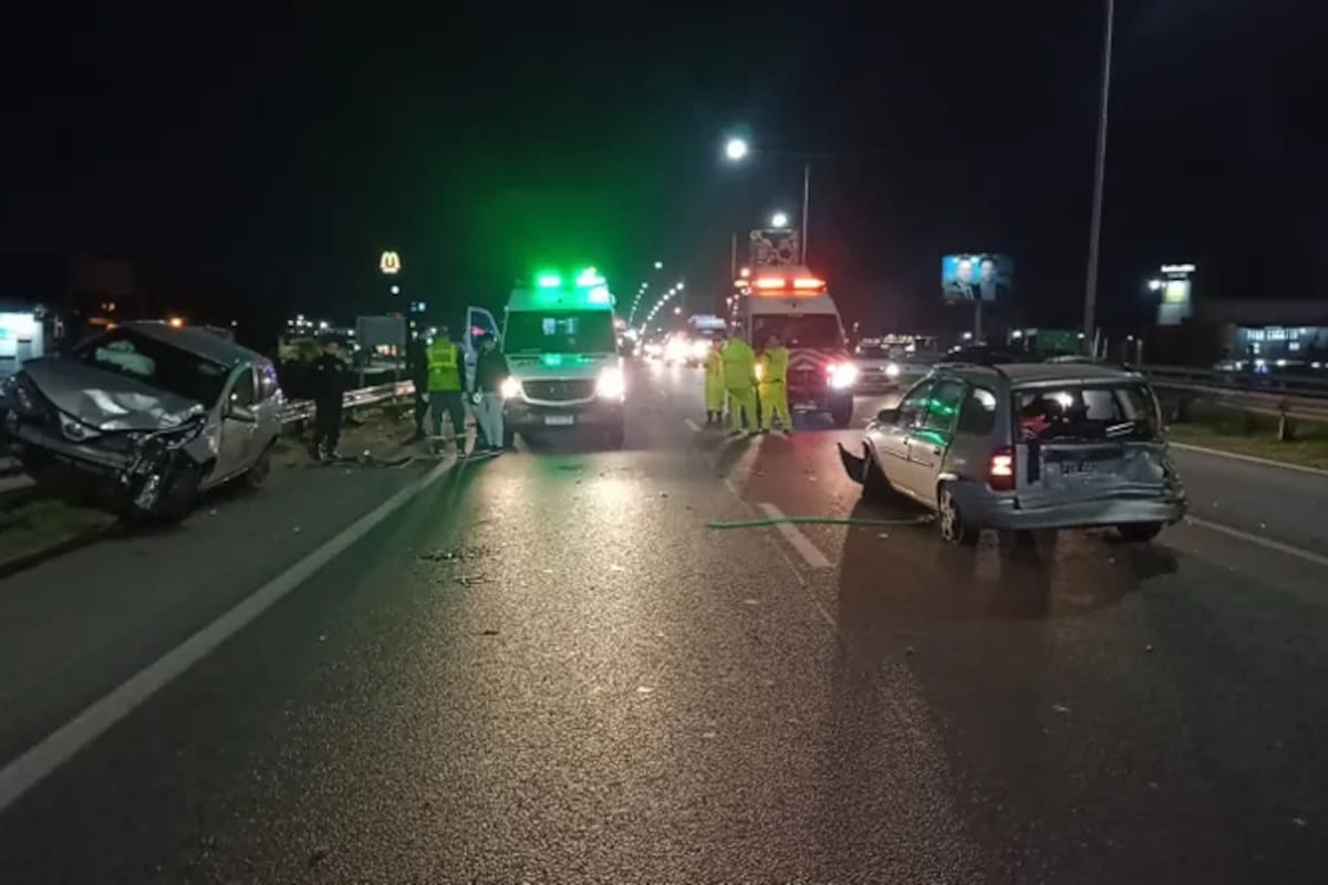 Chocaron dos autos y un bebé de 9 meses salió despedido